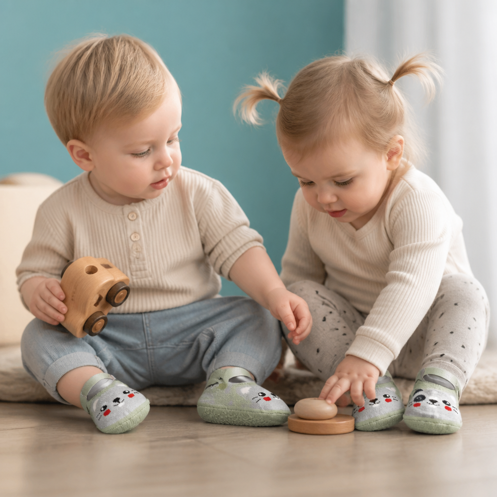 Rutschfeste Cartoon-Sockenschuhe für Babys & Kleinkinder