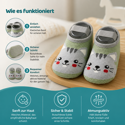 Rutschfeste Cartoon-Sockenschuhe für Babys & Kleinkinder