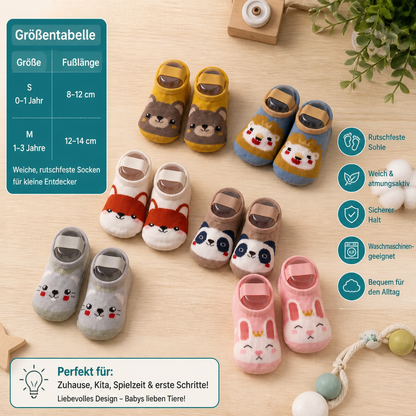 Rutschfeste Cartoon-Sockenschuhe für Babys & Kleinkinder