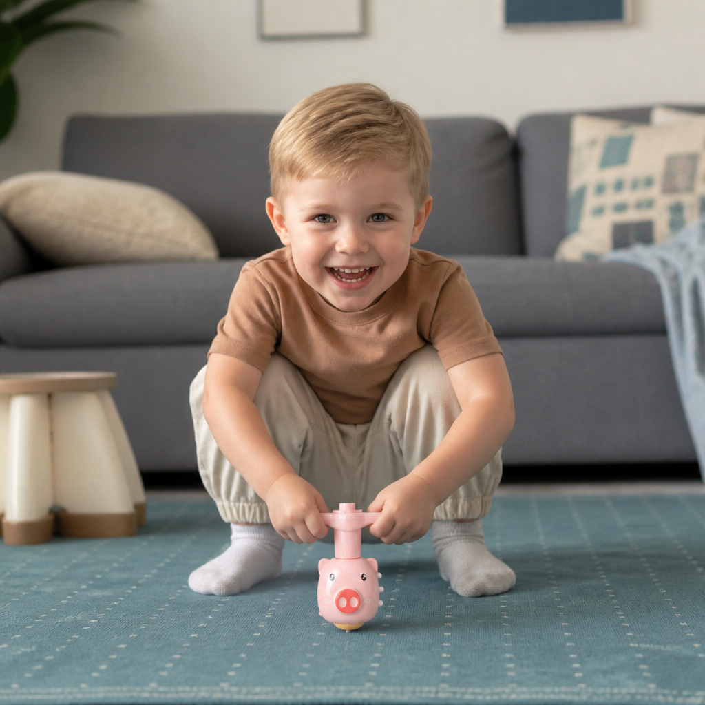 Interaktiver leuchtender Musikkreisel für Kinder