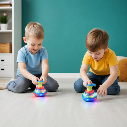 Interaktiver leuchtender Musikkreisel für Kinder