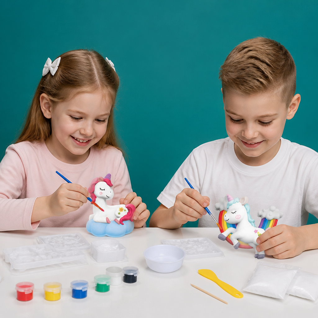 DIY-Tier-Gipsmalset – Formen, Bemalen & Gestalten für Kinder