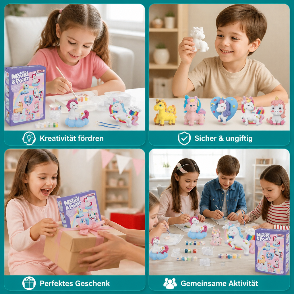 DIY-Tier-Gipsmalset – Formen, Bemalen & Gestalten für Kinder
