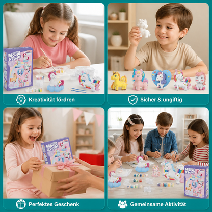 DIY-Tier-Gipsmalset – Formen, Bemalen & Gestalten für Kinder