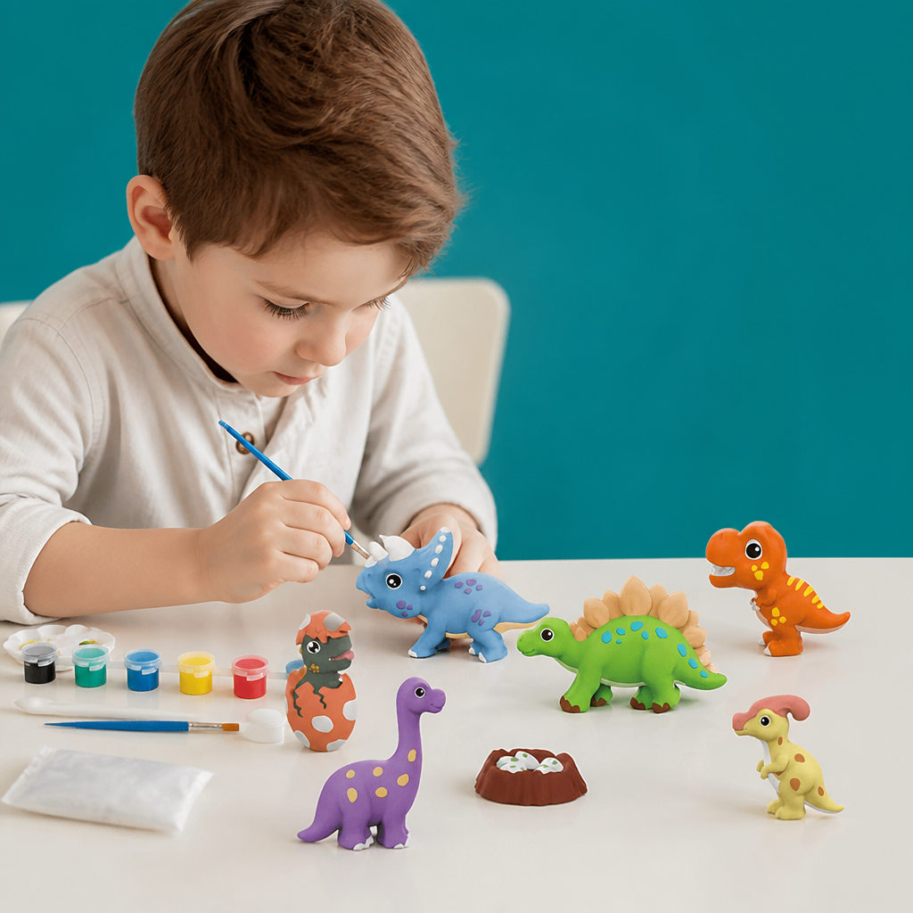 DIY-Tier-Gipsmalset – Formen, Bemalen & Gestalten für Kinder