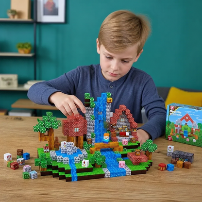 100-teiliges Magnetbaustein-Würfelset – Montessori-MINT-Konstruktionsspielzeug für Kinder