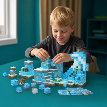 100-teiliges Magnetbaustein-Würfelset – Montessori-MINT-Konstruktionsspielzeug für Kinder