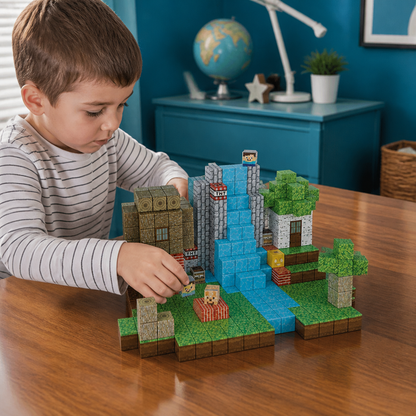 100-teiliges Magnetbaustein-Würfelset – Montessori-MINT-Konstruktionsspielzeug für Kinder