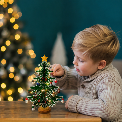 24-Tage-Adventskalender mit Mini-Weihnachtsbaumschmuck für Kinder