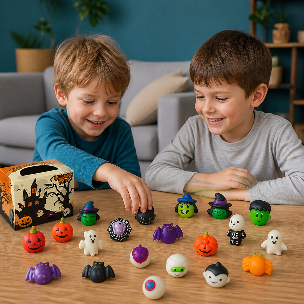 Waschbares & wiederverwendbares Halloween-Squishy-Spielzeugset für Partys & Trick-or-Treat