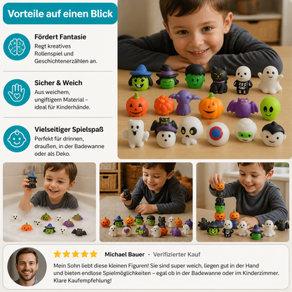 Waschbares & wiederverwendbares Halloween-Squishy-Spielzeugset für Partys & Trick-or-Treat