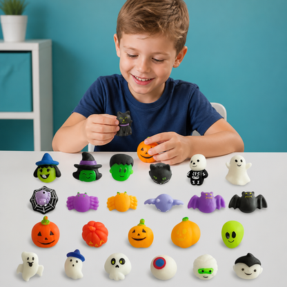 Waschbares & wiederverwendbares Halloween-Squishy-Spielzeugset für Partys & Trick-or-Treat