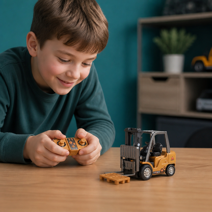 RC-Baufahrzeuge im Maßstab 1:64 – Gabelstapler, Bagger, Muldenkipper & Bulldozer