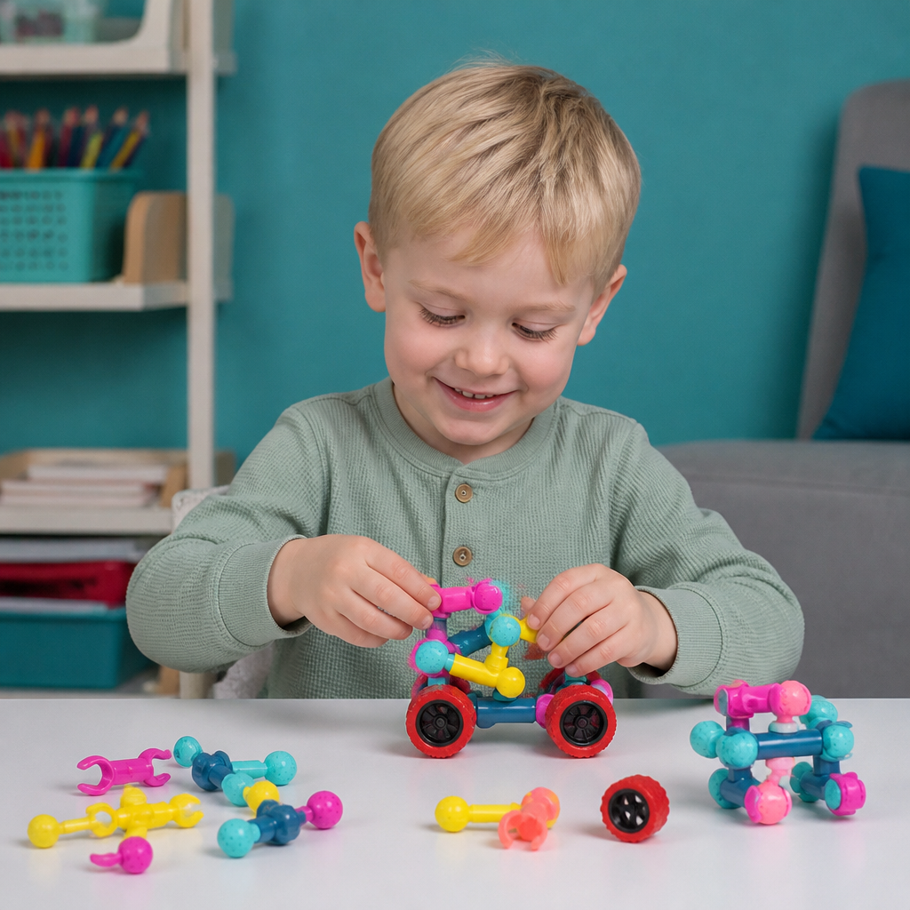 Pädagogisches DIY-Bauset mit beweglichen Gelenken