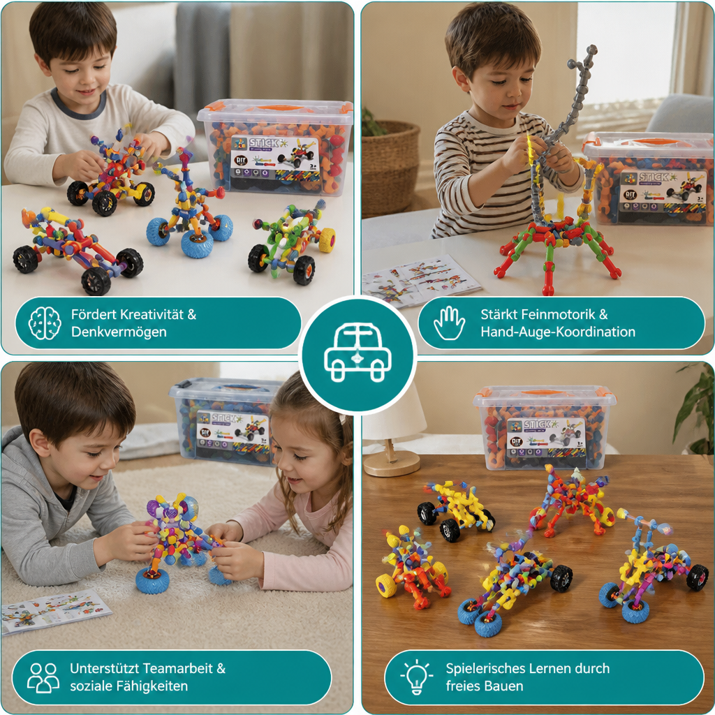Pädagogisches DIY-Bauset mit beweglichen Gelenken