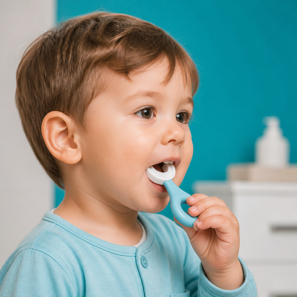 U-förmige Zahnbürste für Kinder