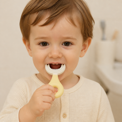 U-förmige Zahnbürste für Kinder