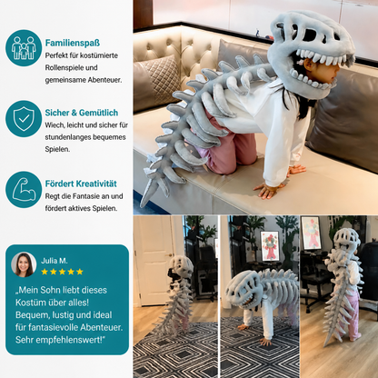 Lustiges Dinosaurier-Skelett-Plüschkostüm