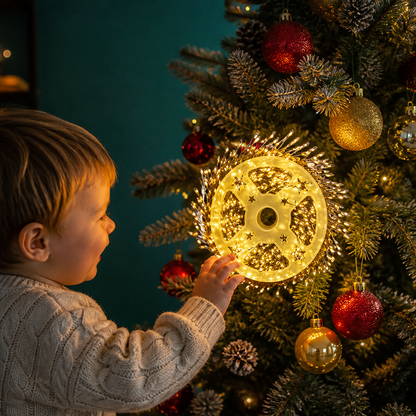 Warmweiße Weihnachts-Cluster-Lichterkette