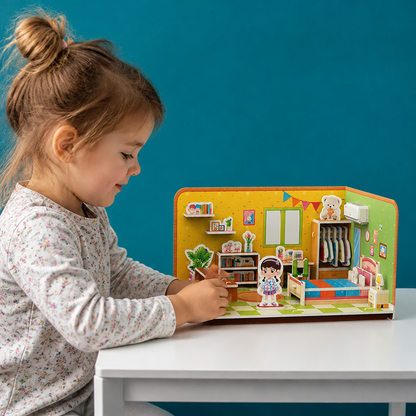3D-DIY-Spielzimmer-Bauset – Pädagogisches Puzzle- & Bastelset