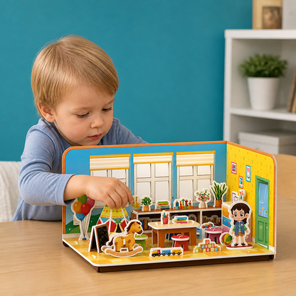 3D-DIY-Spielzimmer-Bauset – Pädagogisches Puzzle- & Bastelset