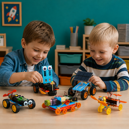 5-in-1 DIY-MINT-Fahrzeug-Bauset für Kinder