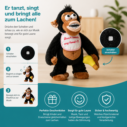 Tanzendes Bananen-Affen-Plüschtier