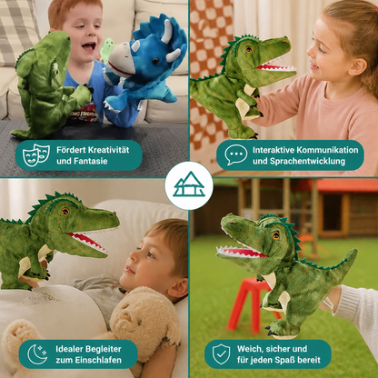 Lustige Dinosaurier-Plüsch-Handpuppe