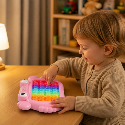 Interaktives sprechendes Lernkarten-Tablet mit Pop-It-Tastatur, Buchstabier- & Phonetikspielen