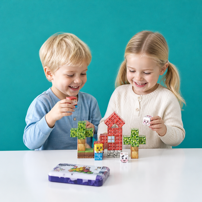40-teiliges Magnetbaustein-Set für Kinder – Perfekt für unterwegs