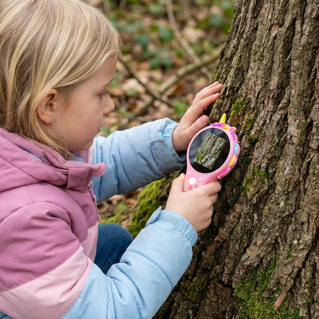 Kinder Video-Mikroskop mit Bildschirm – Mobiles Forschungsgerät für kleine Entdecker