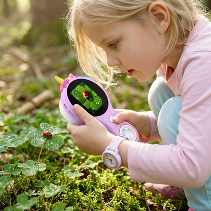 Kinder Video-Mikroskop mit Bildschirm – Mobiles Forschungsgerät für kleine Entdecker