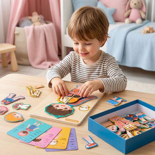 Holz Körper-Puzzle für Kinder – Anatomie spielerisch lernen