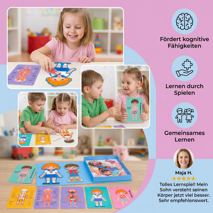 Holz Körper-Puzzle für Kinder – Anatomie spielerisch lernen