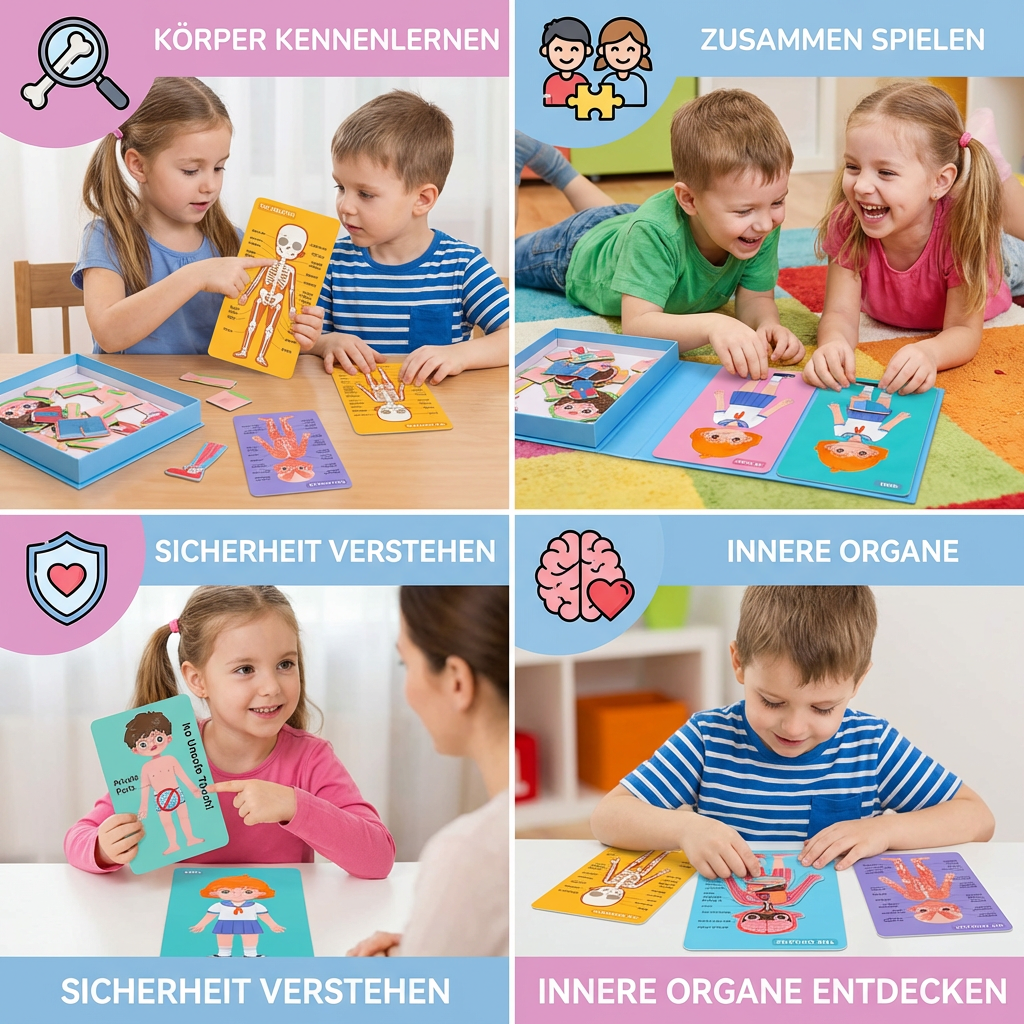 Holz Körper-Puzzle für Kinder – Anatomie spielerisch lernen