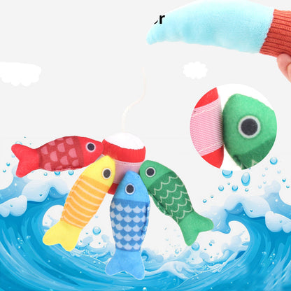 Montessori Plüsch Fischteich Spielzeug
