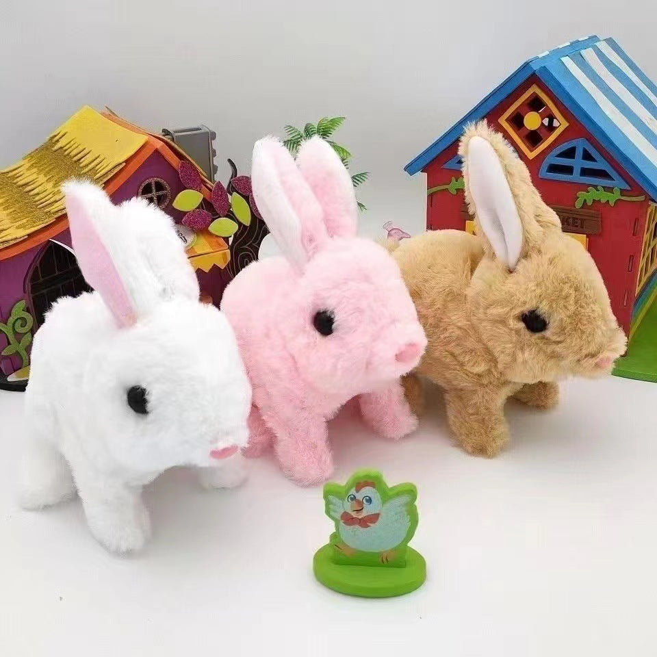 Hoppelnder Plüschhase Kinderspielzeug