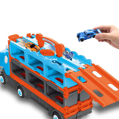 Ausklappbarer Dino Renntruck