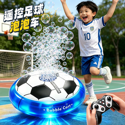 Ferngesteuerter Fußball-Seifenblasenball mit Licht & Musik