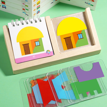 Geometrisches Farben und Formen Puzzle Rätselspiel - Fördert Logisches Denken