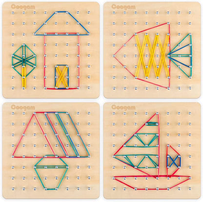 Entdecke Die Muster – Geometrische Stecktafel