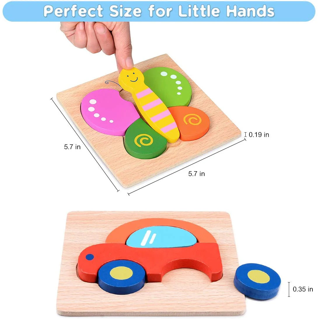 Fördert die Feinmotorik - Montessori-Tierpuzzle