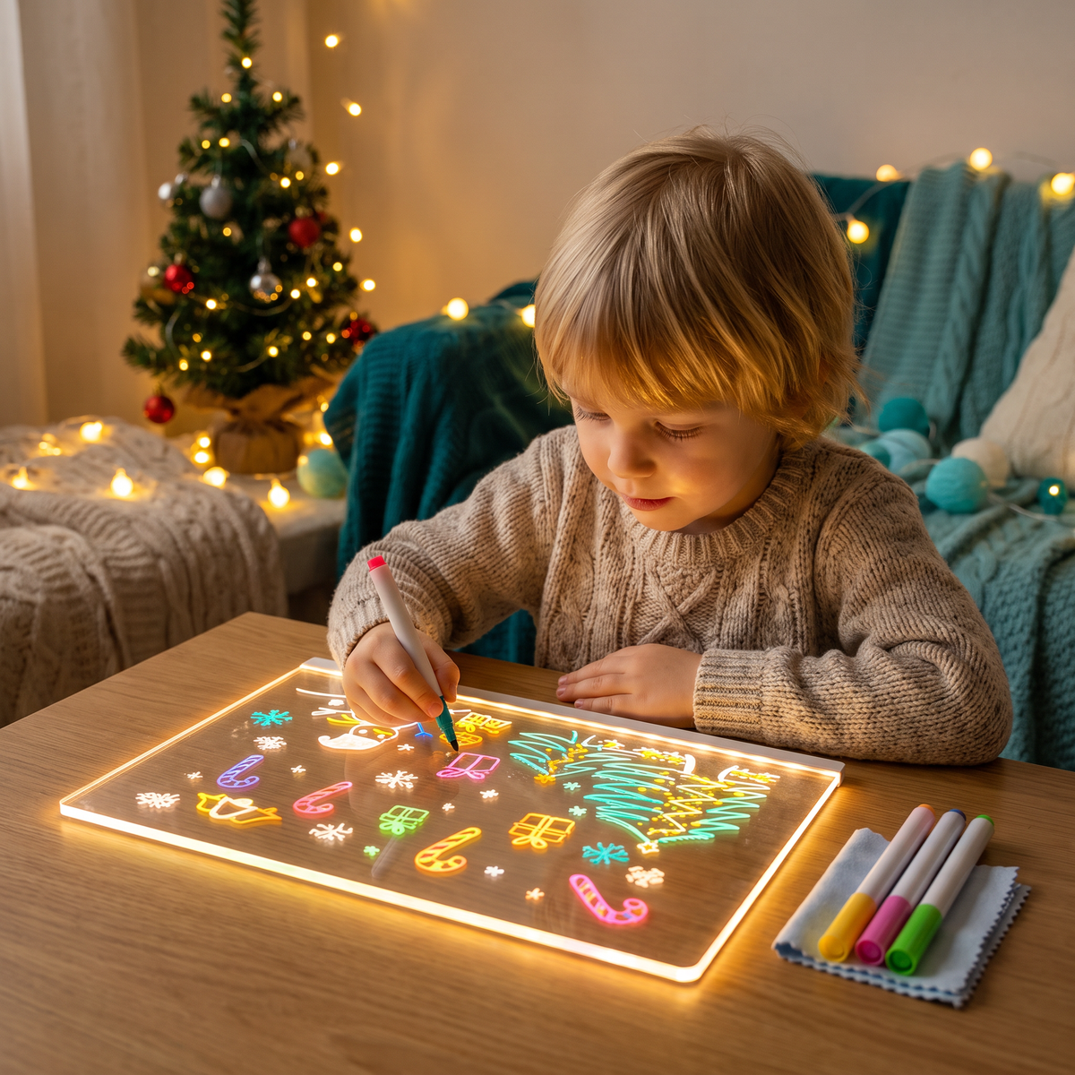 Leuchtendes LED Zeichenbrett für Kinder