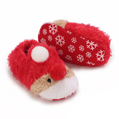 Weihnachtshausschuhe für Kinder - Süße Rentier & Santa Designs