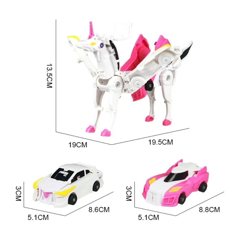 Magnetische Einhorn Verwandlungsautos