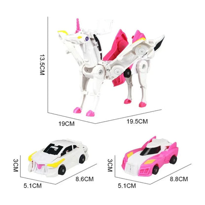 Magnetische Einhorn Verwandlungsautos