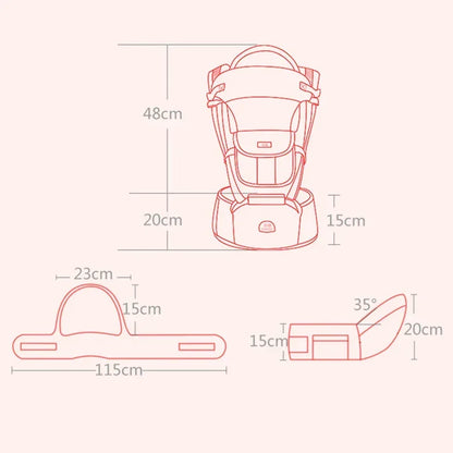 Baby Tragehilfe 3-in-1 – Ergonomischer Tragegurt für Neugeborene