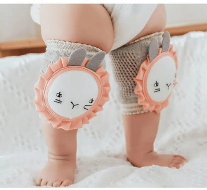 Baby Knieschoner zum Krabbeln – Rutschfeste Kniepolster mit Tiermotiv