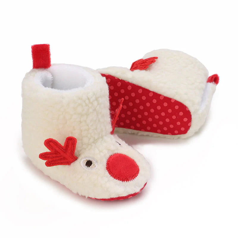 Weihnachtshausschuhe für Kinder - Süße Rentier & Santa Designs