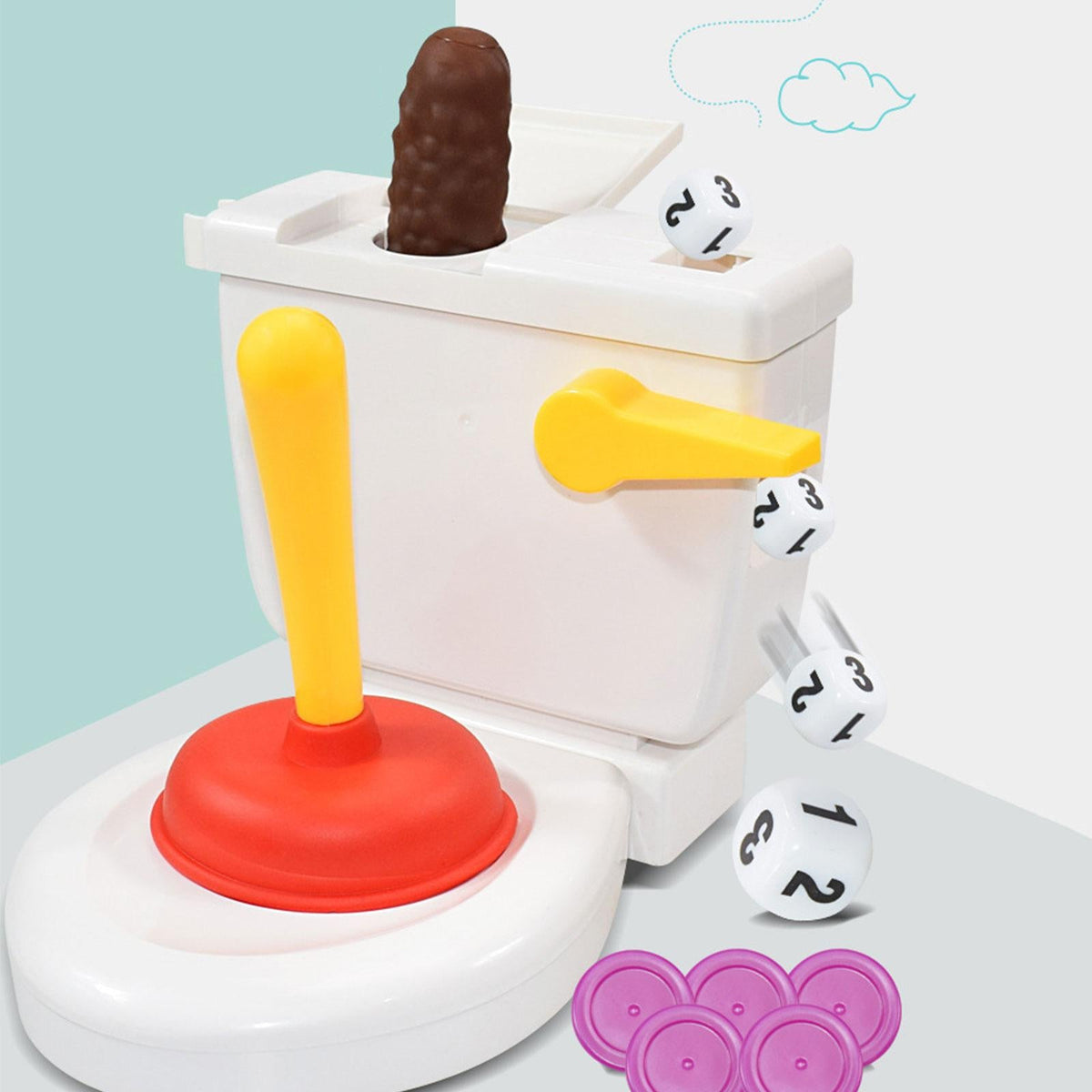 Toiletten-Chaos – Das lustige Familien-Wurfspiel